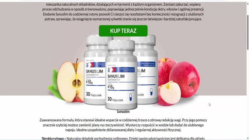 Sanuslim apteka gemini, sanuslim opinie